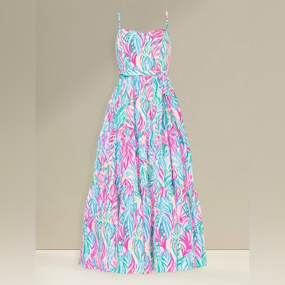 Lilly Pulitzer | Soiree Edith Midi Dress | Vibrant & Fun | Women’s 10 - Picture 1 of 6